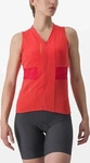 Castelli 4523043081-S, Castelli Anima 4 Sleeveless Jersey Orange S Frau Hibiscus /