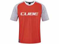 Cube 12292-3XL, Cube Vertex Short Sleeve Enduro Jersey Rot 3XL Mann male