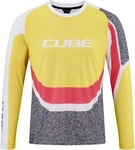 Cube 12297-XS, Cube Vertex Long Sleeve Enduro Jersey Gelb XS Mann Yellow / Pink