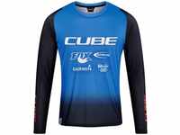 Cube 12421-2XL, Cube Vertex X Action Team Long Sleeve Enduro Jersey Blau,Schwarz 2XL