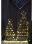 LED-Silhouette ''Folde'', Tannenbaum, 120cm, batteriebetrieben, klappbar