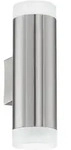 Wandleuchte EGLO ''Riga-LED'', Edelstahl/Kunststoff,satiniert, GU10, 4000K, 2x2,8W