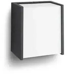 Philips Lighting myGarden LED-Wandleuchte Macaw schwarz oder Edelstahl Schwarz