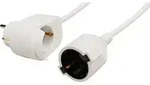Netz- Verl&auml;gerungskabel 5m mit Steckdosenadapter, Schutzk. Stecker > Kupplung