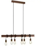 H&auml;ngeleuchte EGLO ''Townshend 4'', 6-flammig, E27, Stahl, antik-braun/schwarz