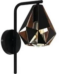 Wandleuchte EGLO ''Carlton 4'', E27, Stahl, schwarz/kupferantik