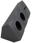 Steckdosenblock McPower Flair" anthrazit, 2-fach Schutzkontakt + 2x USB"