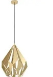H&auml;ngeleuchte EGLO ''Carlton'', E27, Stahl, gold, 110cm