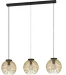 H&auml;ngeleuchte EGLO ''Venezuela'', 3-flammig, E27,Stahl,schwarz/gold,110x23,5x93,5cm