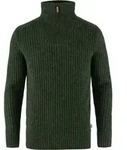 Fj&auml;llr&auml;ven Fj&auml;ll R&auml;ven Herren &Ouml;vik Half Zip Knit - L - Deep Forest