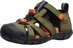 Keen Kinder Seacamp II CNX Sandale - 25-26 - dark olive/gold flame