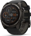 Garmin 010-02907-11, Garmin Fenix 8 (51mm) Solar Sapphire Titan Multisport-Smartwatch