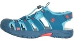 Trollkids Kinder Kvalvika Trekkingsandale - 29 - dolphin blue/spicy red