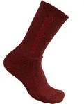 Woolpower Kinder Sport Socke 400 Logo - 22-24 - rust red
