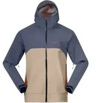 Bergans Herren Vaagaa 3L Shell Regenjacke - M - Granite Blue/Warm Sand/Alert O