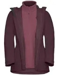 Jack Wolfskin Damen Moonrise 3in1 Jacke - M - amaranth