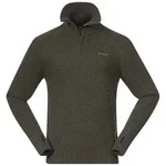 Bergans Herren Ulriken Wollpullover - XL - Dark Green Mud