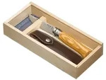 Opinel No. 8 Geschenkset - STK - olive