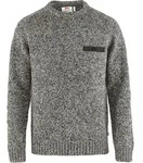 Fj&auml;llr&auml;ven Herren Lada Rundhals-Wollpullover - XXL - Grey