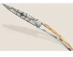 Deejo 37g Olivenholz Terra Incognita Taschenmesser - STK - Terra Incognita