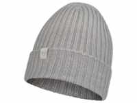 Buff Norval Knitted Beanie - Light Grey