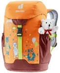 Deuter Schmuseb&auml;r Kinderrucksack mit Teddy - STK - mandarine-redwood