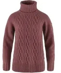 Fj&auml;llr&auml;ven Fj&auml;ll R&auml;ven Damen &Ouml;vik Cable Knit Roller Neck - L - mesa purple