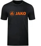 Jako T-Shirt Promo schwarz meliert/neonorange M