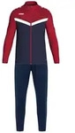 Jako Polyesteranzug Iconic marine/chili rot 116