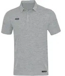 Jako Polo Premium Basics hellgrau meliert 38