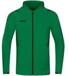 Jako Trainingsjacke Challenge mit Kapuze sportgr&uuml;n/schwarz L
