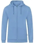 Jako Kapuzenjacke Organic eisblau 42