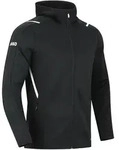Jako Freizeitjacke Challenge mit Kapuze schwarz meliert/wei&szlig; M
