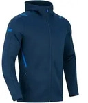 Jako Freizeitjacke Challenge mit Kapuze marine meliert/royal 3XL