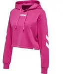 HUMMEL hmlLEGACY WOMAN CROPPED HOODIE raspberry rose XS