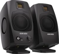 Adam Audio D3V - Desktop Studio Monitor Lautsprecher Paar Schwarz | Neu
