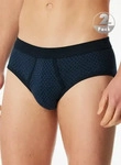 Schiesser Herren Sportslips blau Baumwolle gemustert