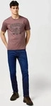 Wrangler Herren Jeans blau Baumwoll-Stretch Straight Fit