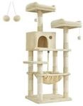 FEANDREA Kratzbaum 143cm hellgrau beige
