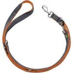 Hunter Verstellbare F&uuml;hrleine Maldon orange/ grau 2 cm