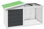 VidaXL Kaninchenstall 100,5x54x55cm (L x B x H) grau
