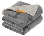 FEANDREA Wasserdichte Hundedecke Sherpa Fleece Grau XL