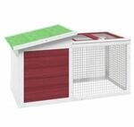 VidaXL Kaninchenstall 100,5x54x55cm (L x B x H) rosiges braun
