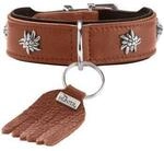 Dog Sport HUNTER Hundehalsband m&uuml;nchen cognac XXS-XS