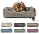 Rohrschneider &reg; Hundebett waschbar f&uuml;r kleine Hunde mit Hundekissen Cord (ca....
