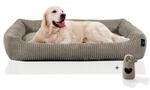 Rohrschneider Hundesofa XXL mit Gratis-Beigabe, weicher Cord
