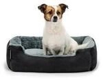 Lionto Hundebett mit Wendekissen grau/ schwarz M