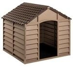 VidaXL Hundeh&uuml;tte Braun PP Hundehaus Hundeh&ouml;hle Hundebox 86 cm, 84 cm, 82 cm