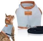 PIUPET Katzengeschirr Fritz grau M
