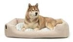 Lionto Hundebett mit Wendekissen meliert L